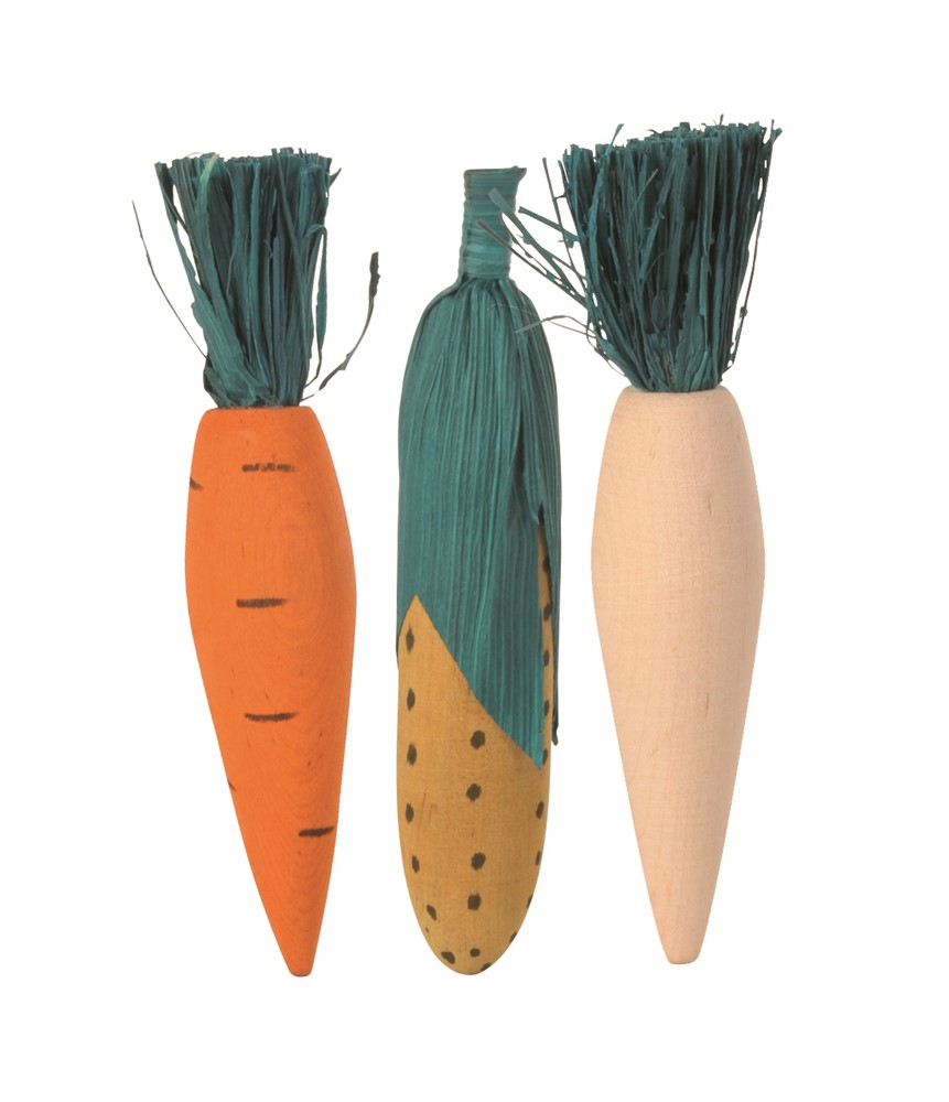 Gnagarträ m. halm 3-pack