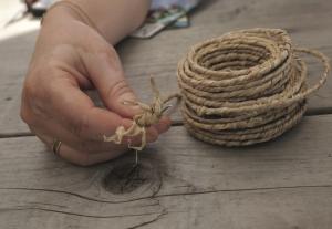 Bindtråd med sisalbeläggning 10m