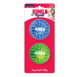 Hundleksak Kong Squeezz Geodz Boll 2-p 7,5cm