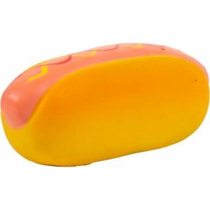 Hundleksak HotDog Latex 9,5x3,6x4cm