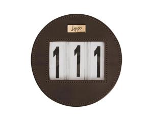 Nummerlapp Läder Rund 3 Siffror