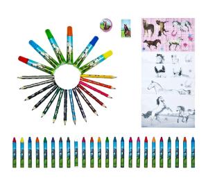 Pennor + Pennfodral Hästar 51 Delar