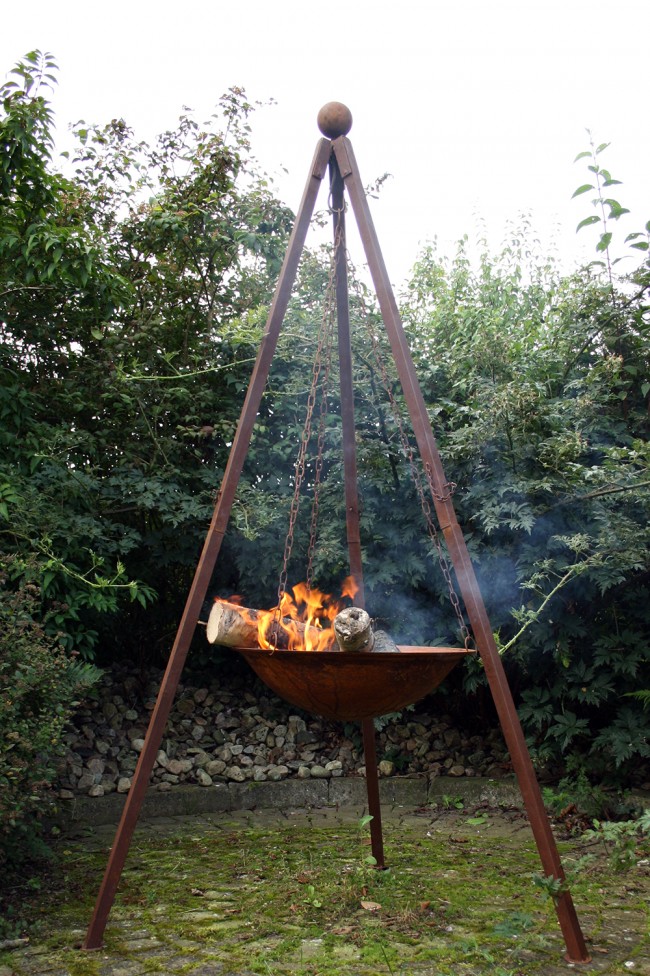 Eldskål hängande 90*210