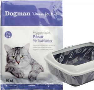 Påsar för kattlådor