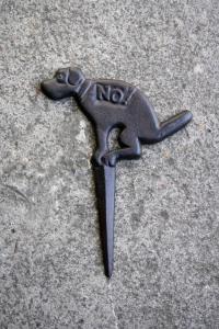 Skylt "No Hund" 23x32cm