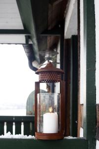 Lykta Rost 13*35cm m glas