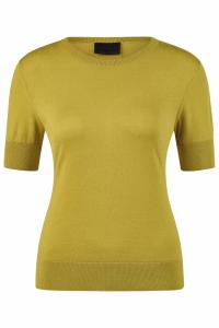 Tröja Stickad Kort Ärm 7212 Selection Golden Olive