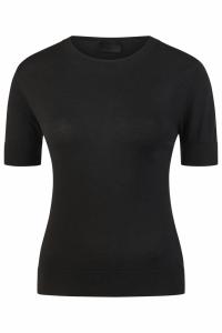 Tröja Stickad Kort Ärm 7212 Selection Svart