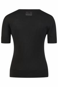 Tröja Stickad Kort Ärm 7212 Selection Svart