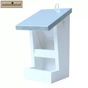 Fågelmatare Vägg Vit/Ek 30cm