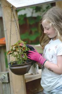 Trädgårdshandske Reco Barn Rosa