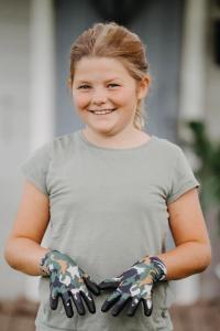 Trädgårdshandske Reco Barn Kamoflage