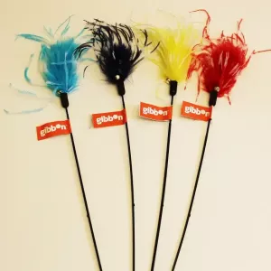 Kattleksak spö fjädrar