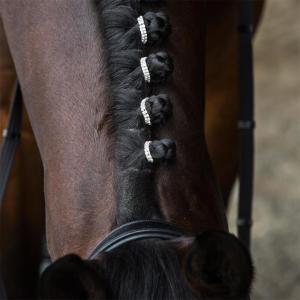 Flätningsband Crystal Hansbo Silver