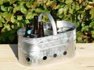 Zinkbalja för flaskor