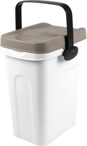 Fodertunna m handtag 7l Brun/Vit