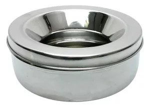 Rostfri skål m lock