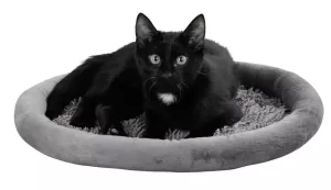 Kattbädd Med Microfiber Grå