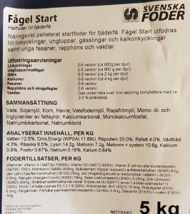 Fågel Start Pelletskross 5kg