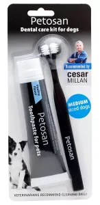 Petosan Dubbeltandborste/Tandkräm