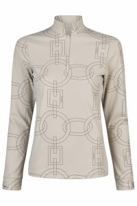 Tröja Zip Shirt 8284 Selection Pale Grey 36