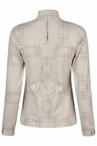 Tröja Zip Shirt 8284 Selection Pale Grey 36