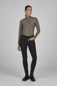 Tröja Zip Shirt 8284 Selection Slate Brown