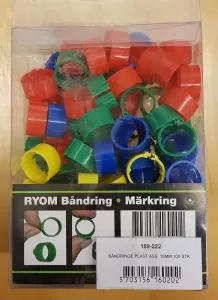 Hönsringar Mix 16mm 100st