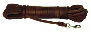 Spårlina Läder 8mm Brun 10m