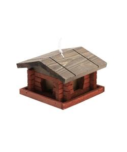 Fågelbord Röd Stuga 20x20x13cm