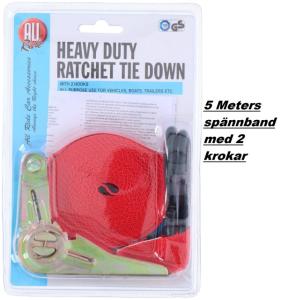 Spännband 5m krokar
