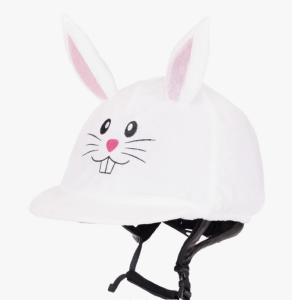 Hjälmöverdrag Påskhare Vit