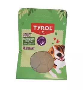 Hundleksak Fotboll Naturgummi 6cm