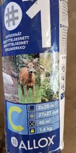 Hönsnät 2x20m mask 27x27mm