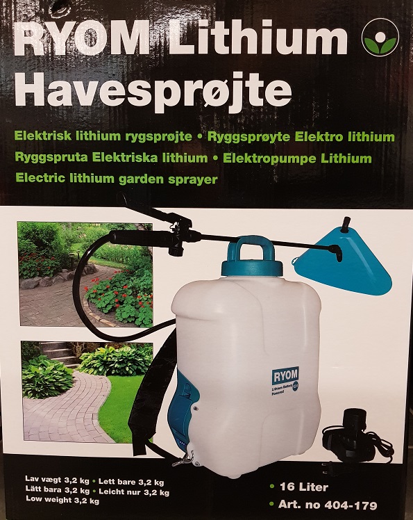 Eltryckspruta inkl. Batteri 8L