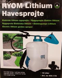 Eltryckspruta inkl. Batteri 8L