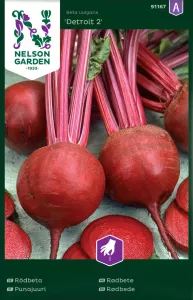 Rödbeta, Detroit 2, rund