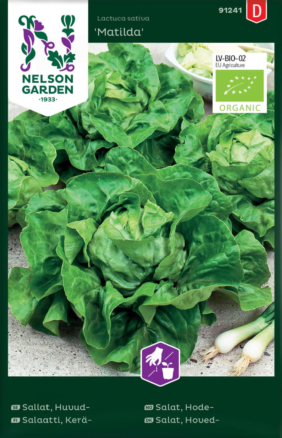 Sallat, Huvud-, Matilda, Organic