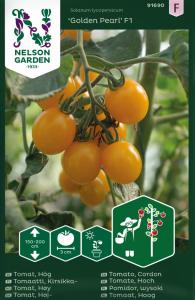 Tomat, Hög, Golden Pearl F1
