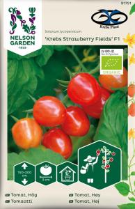 Tomat, Hög, Krebs Strawberry Fields F1