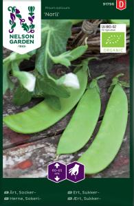 Ärt, Socker-, Norli, låg, Organic