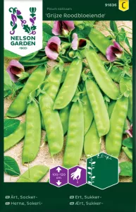 Ärt, Socker-, Grijze Roodbloeiende, hög