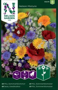 Mix, Sommarblommor, bl färger