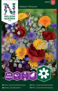 Mix, Sommarblommor, bl färger Big Pack