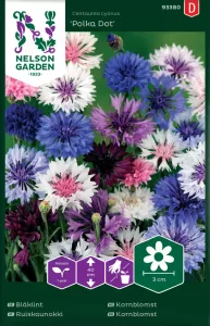 Blåklint, Polka Dot, låg, bl färger