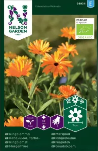Ringblomma, bl färger, Organic