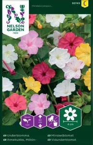 Underblomma, bl färger