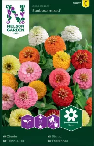 Zinnia, Sunbow, bl färger