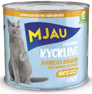Mjau våt kyckling 635g