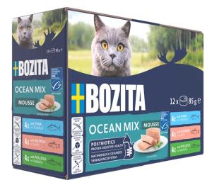 Bozita katt Mousse Multibox Sea 12x85g